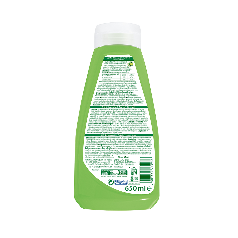 Bild: Frosch Maschinengeschirrspül-Gel All-in-1 Limone 