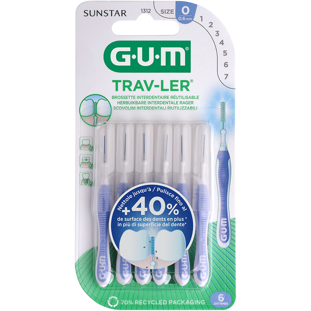 Bild: GUM TRAV-LER Interdentalbürste 0,6 mm 