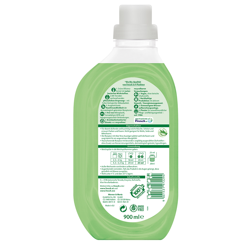 Bild: Frosch Sensitiv Weichspüler Aloe Vera 