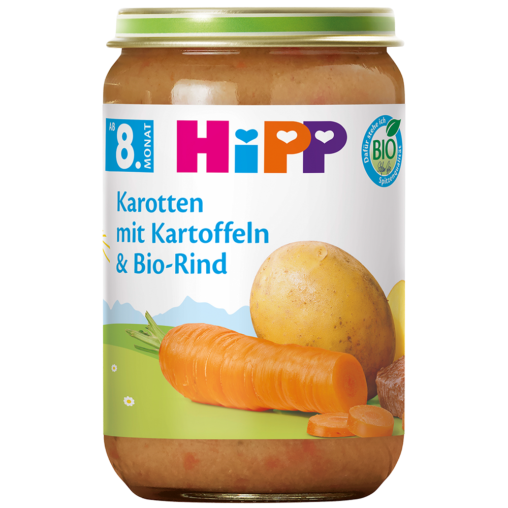 Bild: HiPP Kartoffel Gemüse mit Bio Rind 