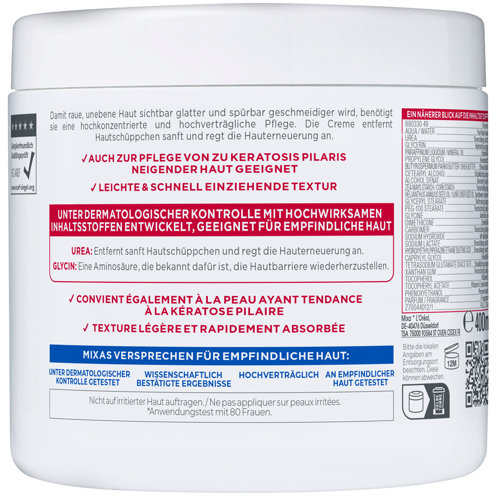 Bild: Mixa Urea Cica Repair Creme 