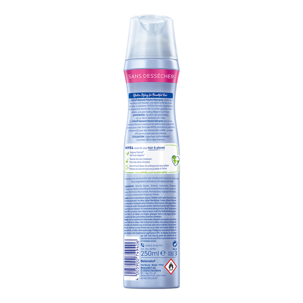 Bild: NIVEA Haarspray Diamond Volume 