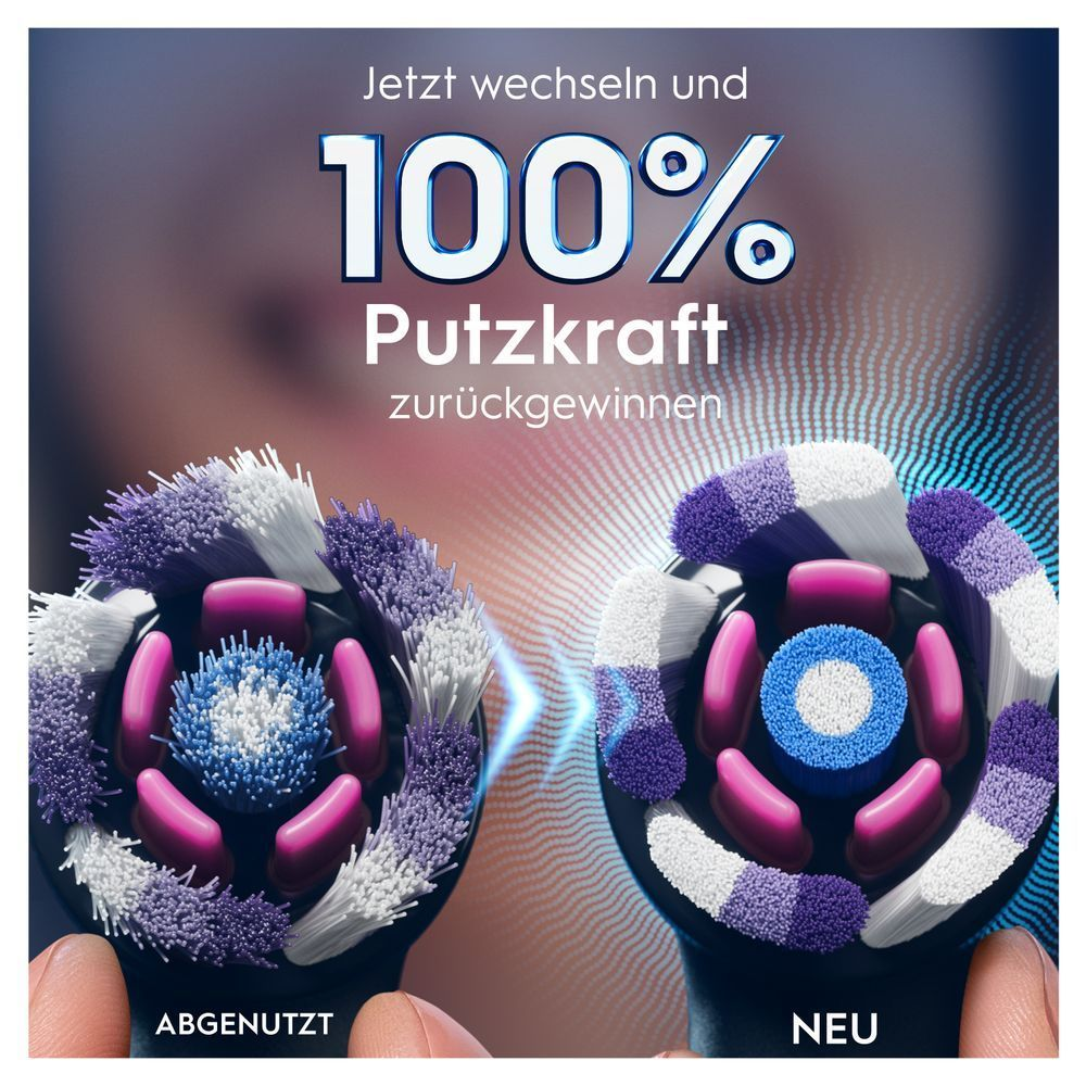 Bild: Oral-B iO Strahlendes Weiss, Original Aufsteckbürsten, Schwarz