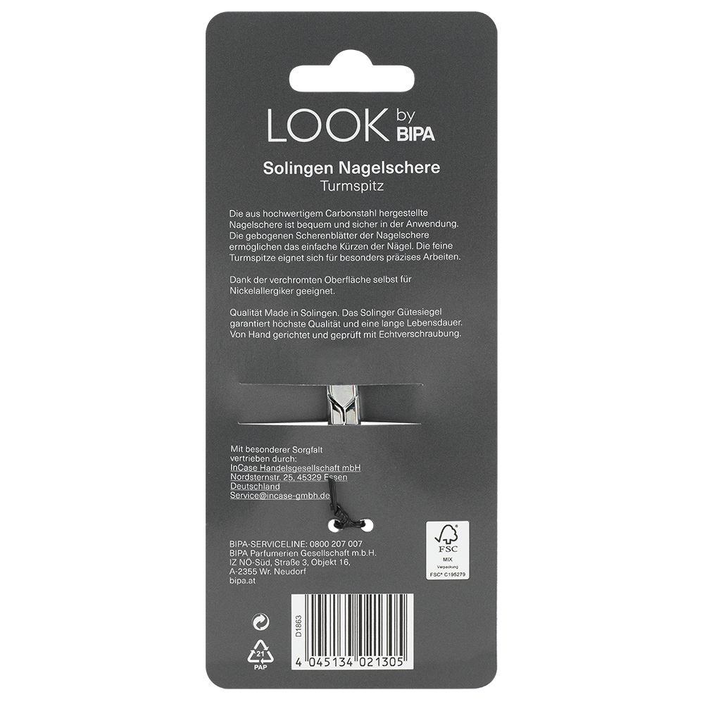 Bild: LOOK BY BIPA Nagelschere Turmspitz 