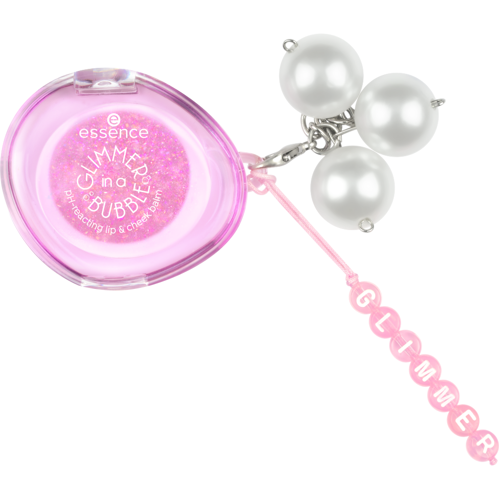 Bild: essence Glimmer In A Bubble pH-Reacting Lip & Cheek Balm 