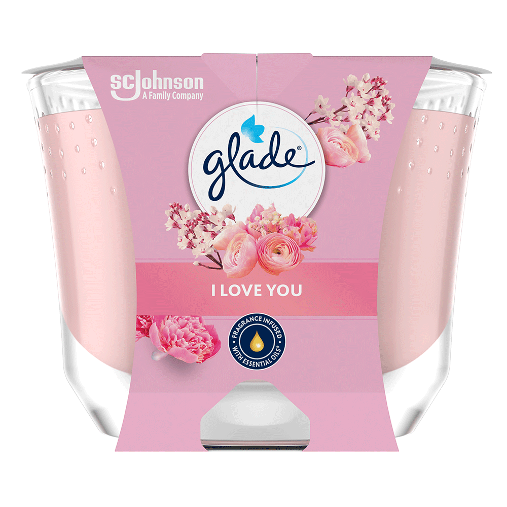 Bild: Glade Premium Duftkerze I Love you