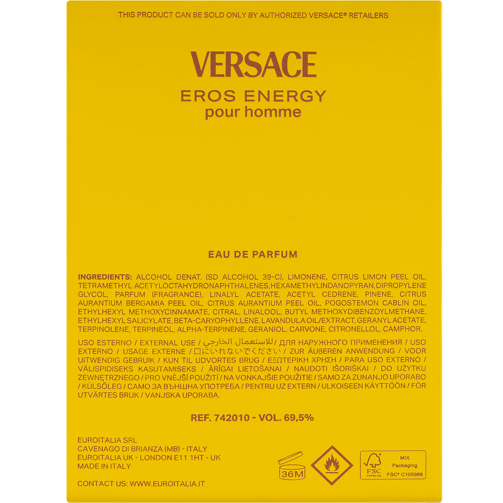 Bild: Versace Eros Energy Pour Homme Eau de Parfum