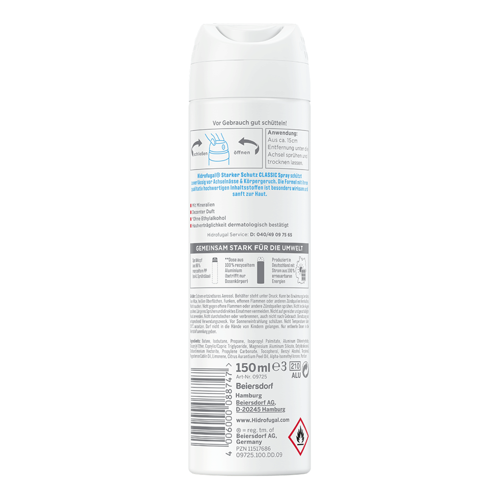 Bild: Hidrofugal Classic Deo Spray 