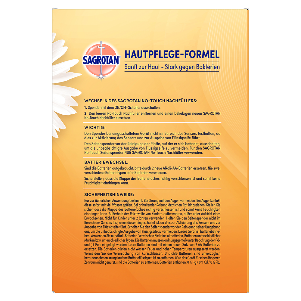 Bild: SAGROTAN Hygiene Seife Starter Set Kamille Duft 