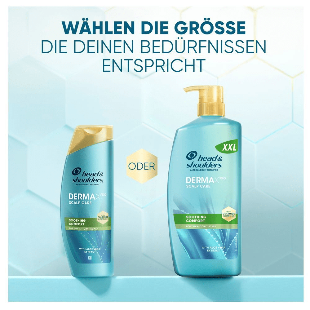 Head & Shoulders DERMA Shampoo in regulärer und XXL-GröÃe zur Kopfhautpflege