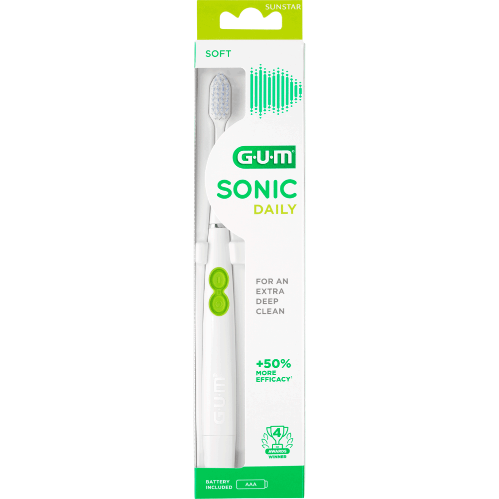 Bild: GUM SONIC Daily Schallzahnbürste Soft 