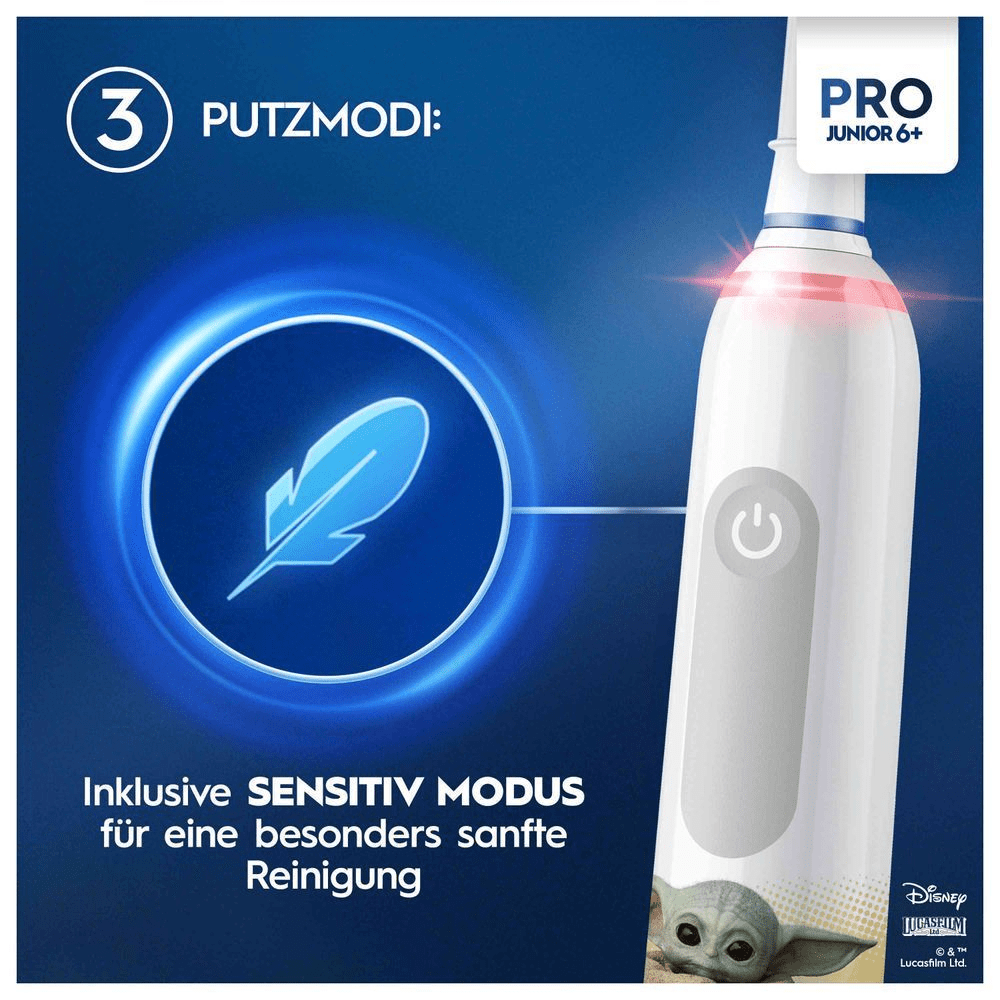 Bild: Oral-B Pro Junior Elektrische Zahnbürste, Weiß 