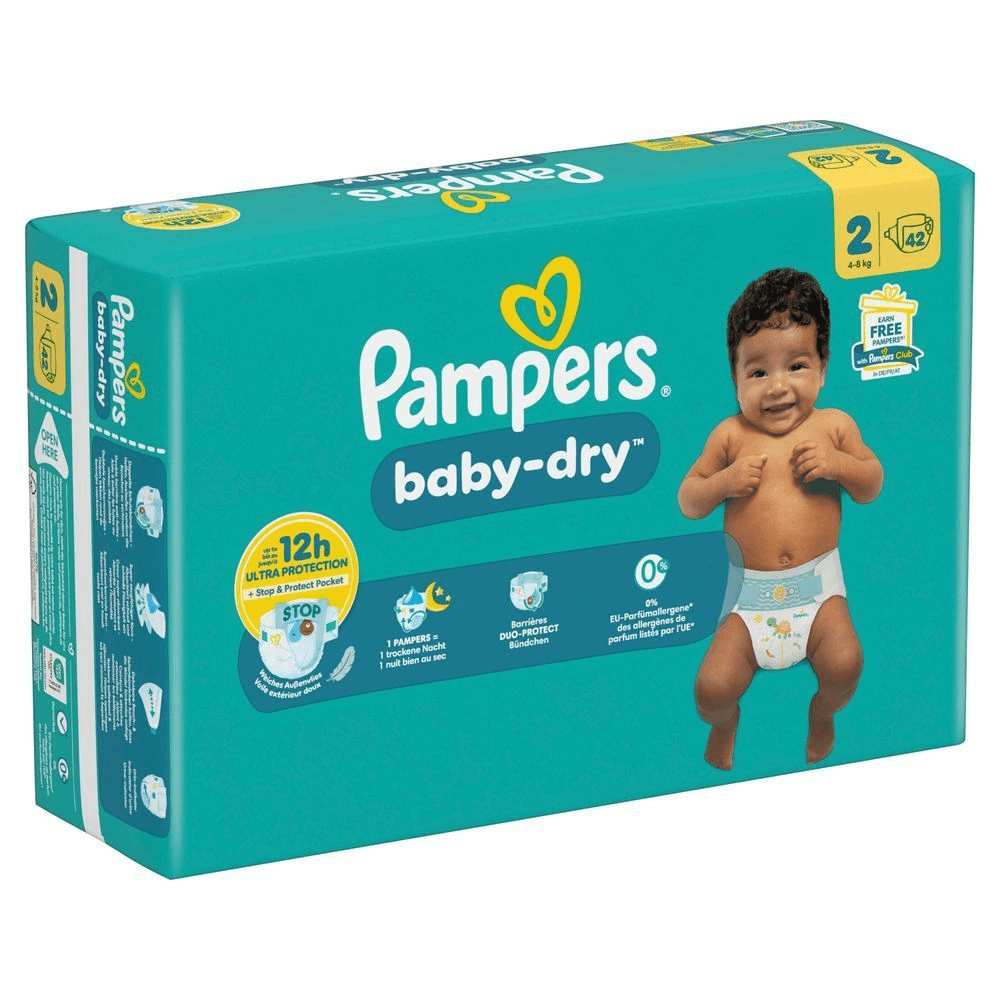 Bild: Pampers Baby-Dry Größe 2, 4kg-8kg 
