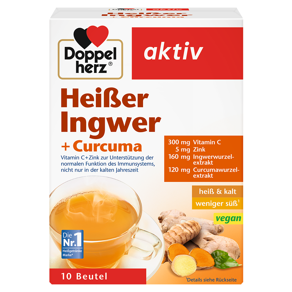 Bild: DOPPELHERZ Heißer Ingwer + Curcuma 
