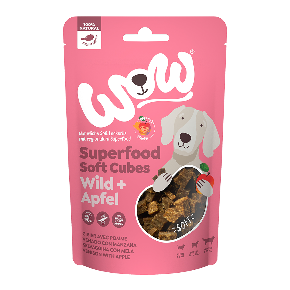 Bild: WOW Superfood Soft Cubes Wild mit Apfel 