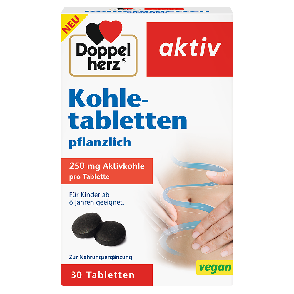 Bild: DOPPELHERZ Kohletabletten pflanzlich 