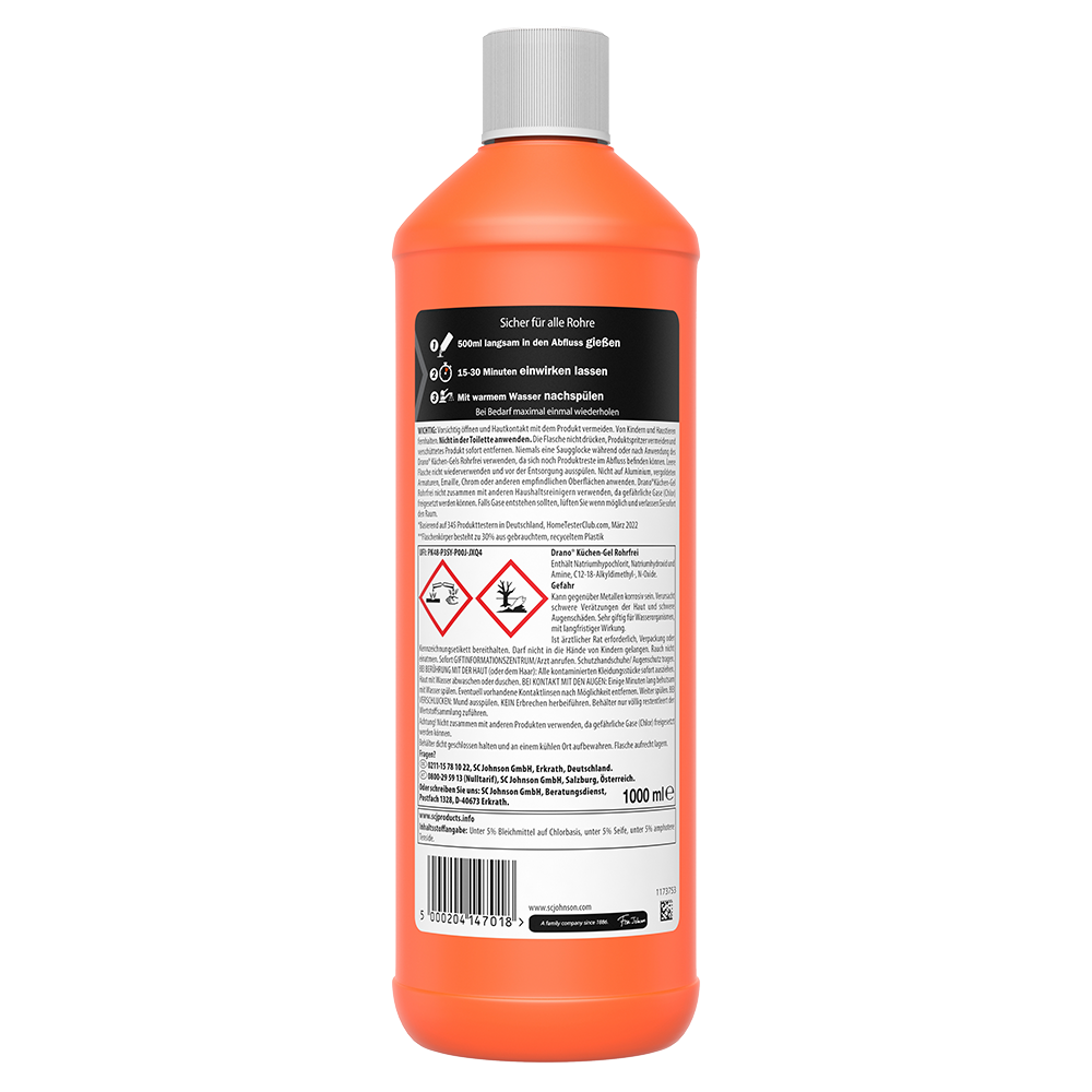 Bild: Drano Küchengel Rohrfrei 