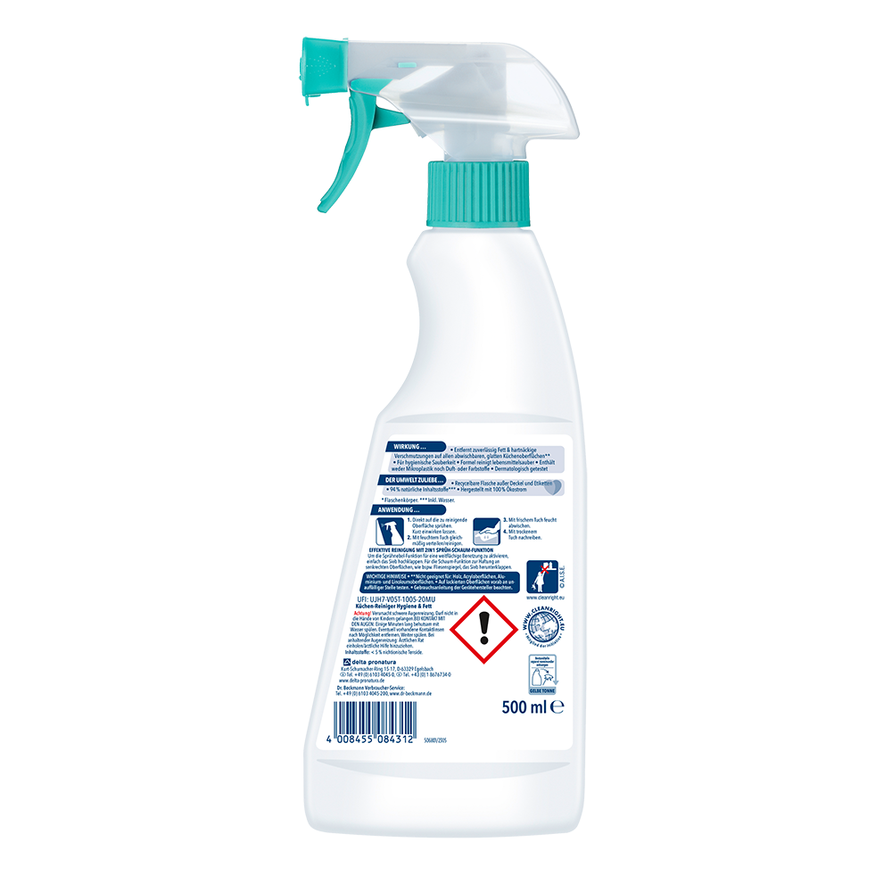 Bild: Dr. Beckmann Küchenreiniger Hygiene & Fett 