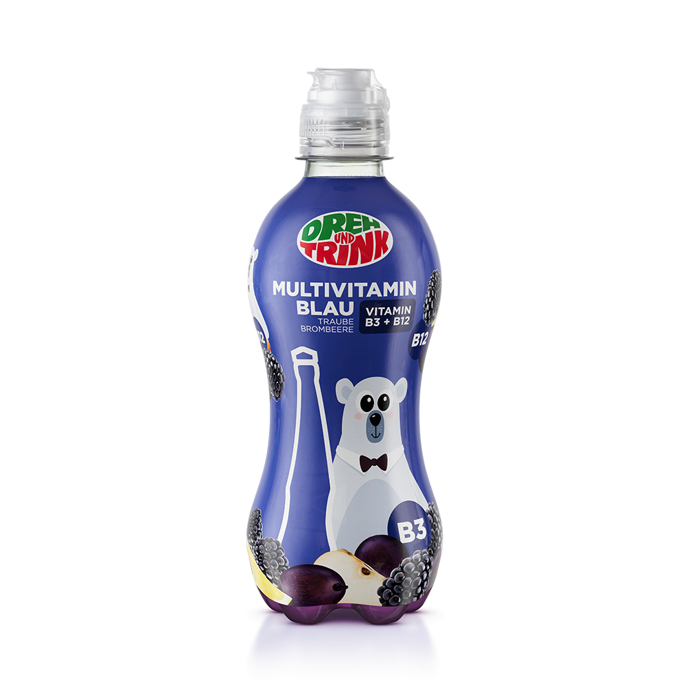 Bild: Dreh & Trink Multivitamin Blau  Traube, Brombeere 