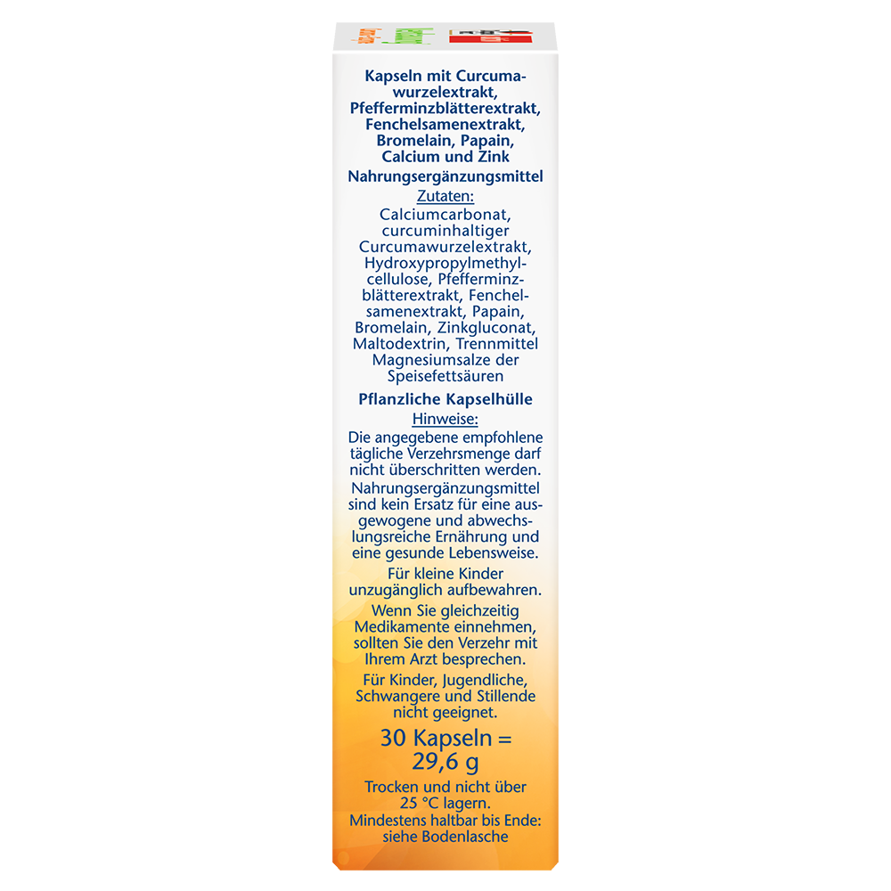 Bild: DOPPELHERZ Verdauung Curcuma + Enzyme