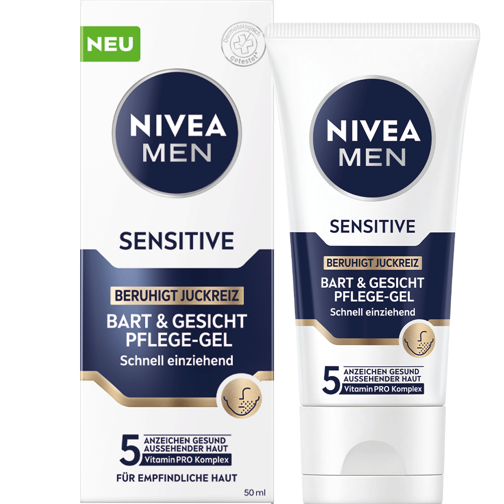 Bild: NIVEA MEN Sensitive Bart & Gesicht Pflege-Gel
