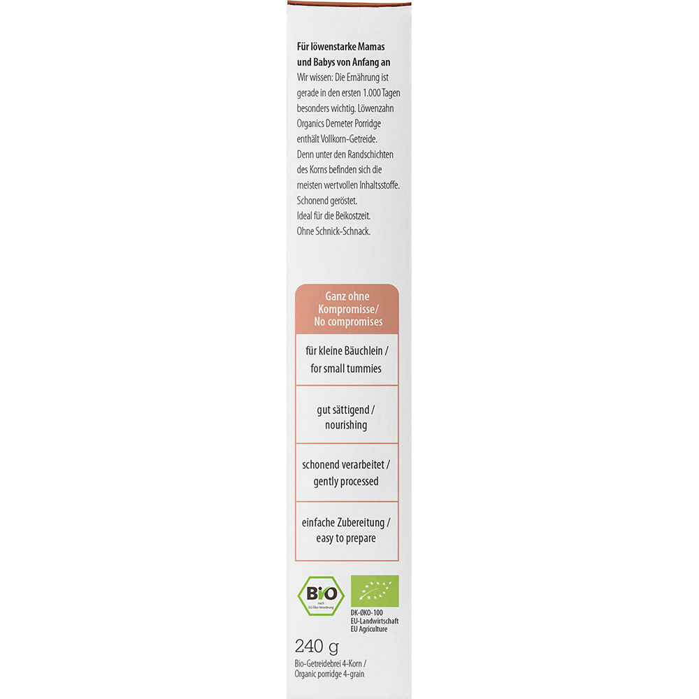 Bild: Löwenzahn organics Bio Baby Porridge 4-Korn 