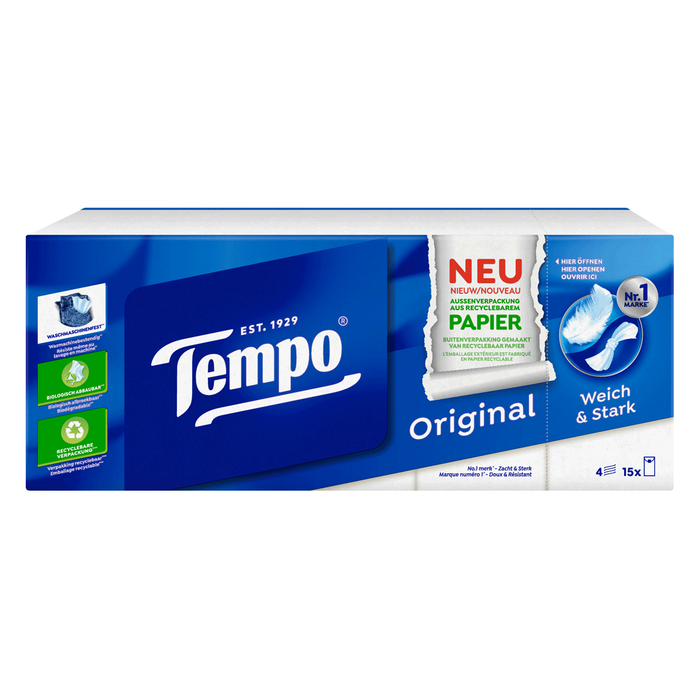 Bild: Tempo Taschentücher Original 