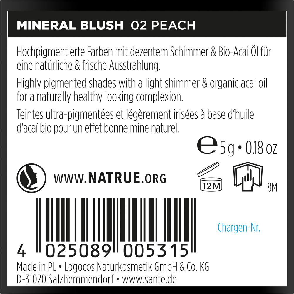 Bild: SANTE Mineral Blush Peach 02