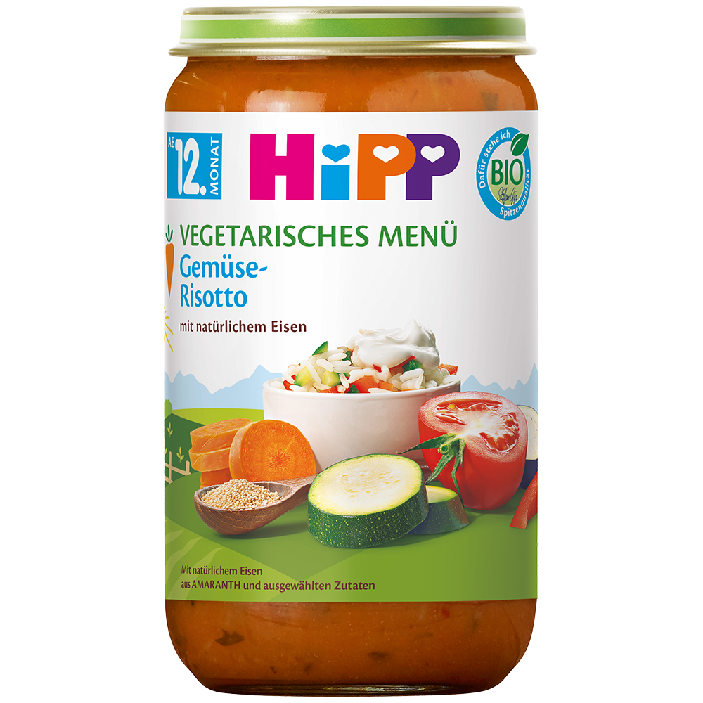 Bild: HiPP Vegetarisches Menü Gemüse-Risotto 