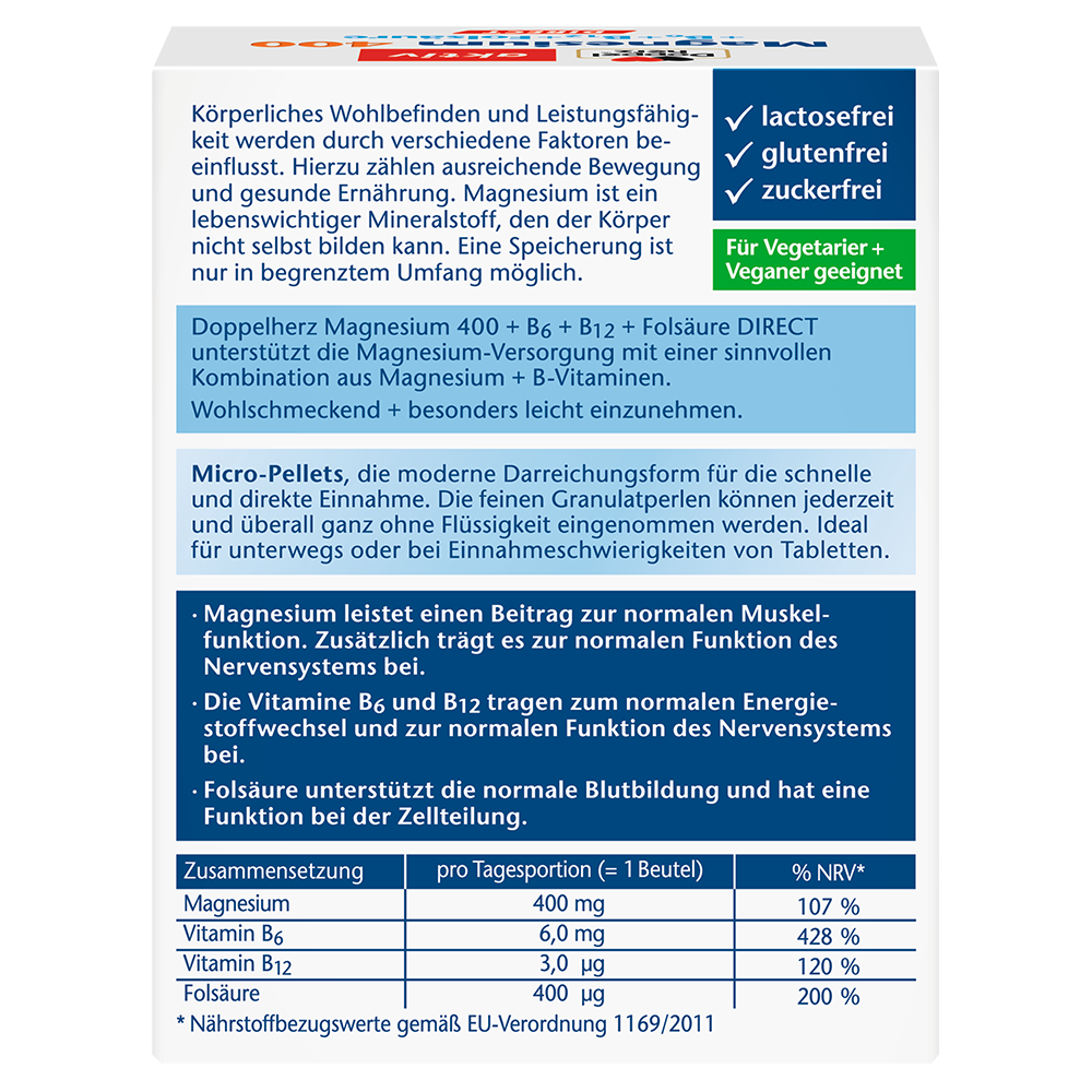 Bild: DOPPELHERZ Magnesium 400 Direct 