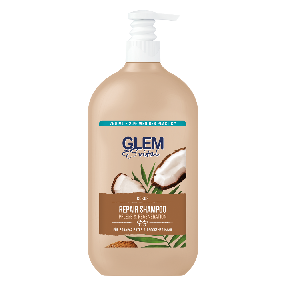 Bild: GlemVital Repair Shampoo Kokos