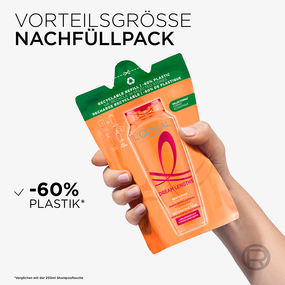 Bild: L'ORÉAL PARIS Dream Length Shampoo Nachfüllpack 
