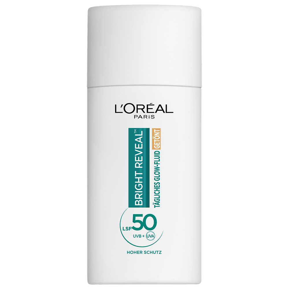 Bild: L'ORÉAL PARIS Bright Reveal Tägliches Glow-Fluid Getönt Mittel LSF 50 
