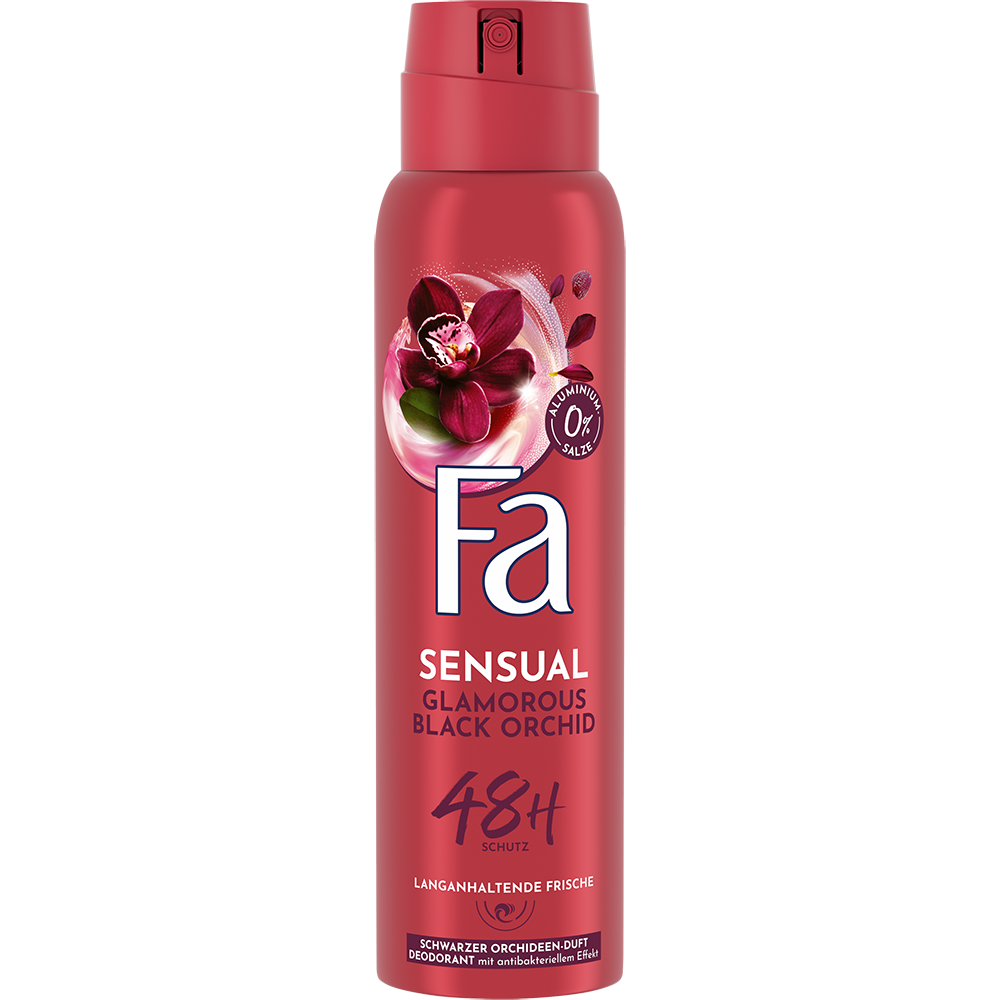 Bild: Fa Deo Spray Sensual Glamorous Black Orchid 