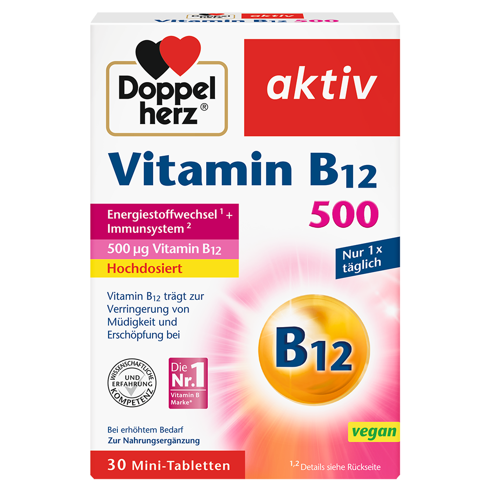 Bild: DOPPELHERZ Vitamin B12 500 
