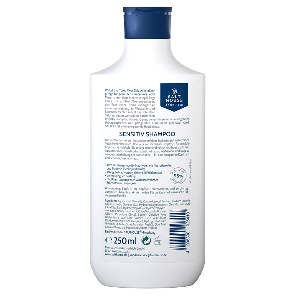 Bild: SALTHOUSE Shampoo Sensitiv Totes Meer 