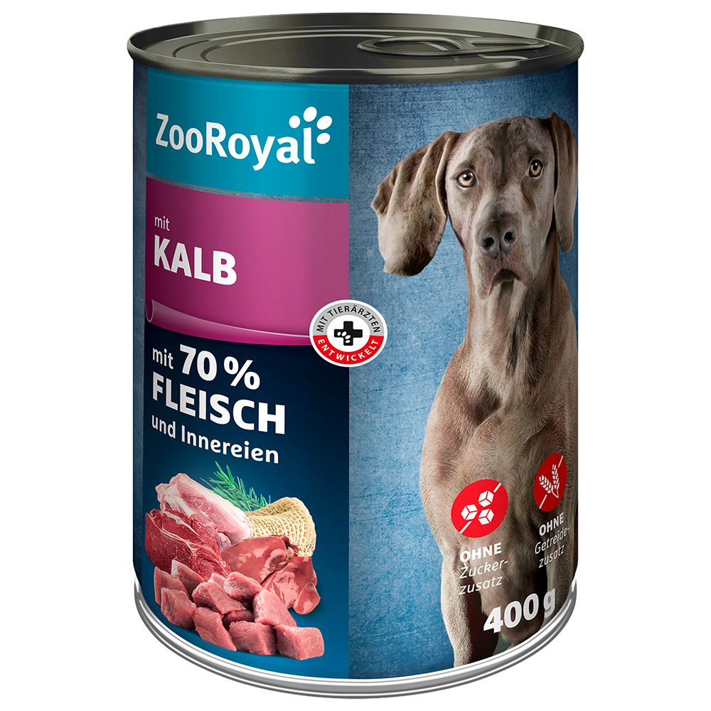 Bild: ZooRoyal Hundefutter mit Kalb 