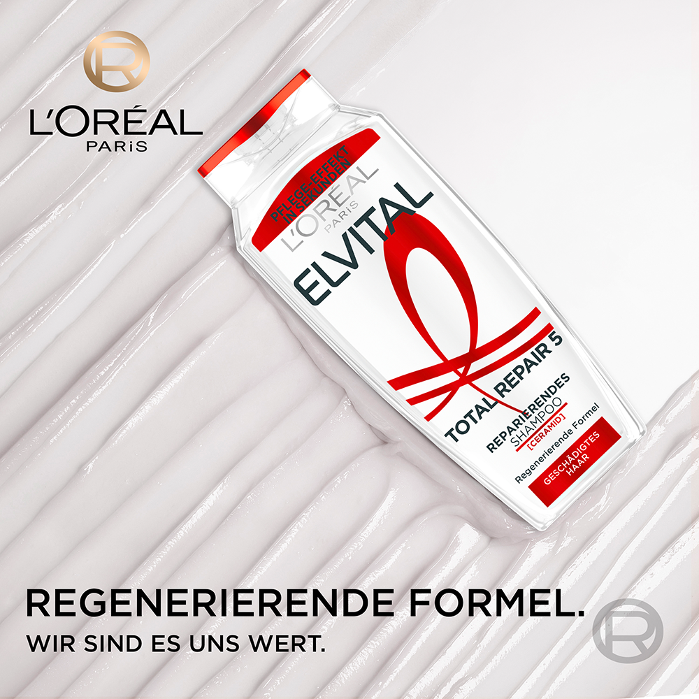 Bild: L'ORÉAL PARIS ELVITAL Total Repair 5 Reparierendes Shampoo 