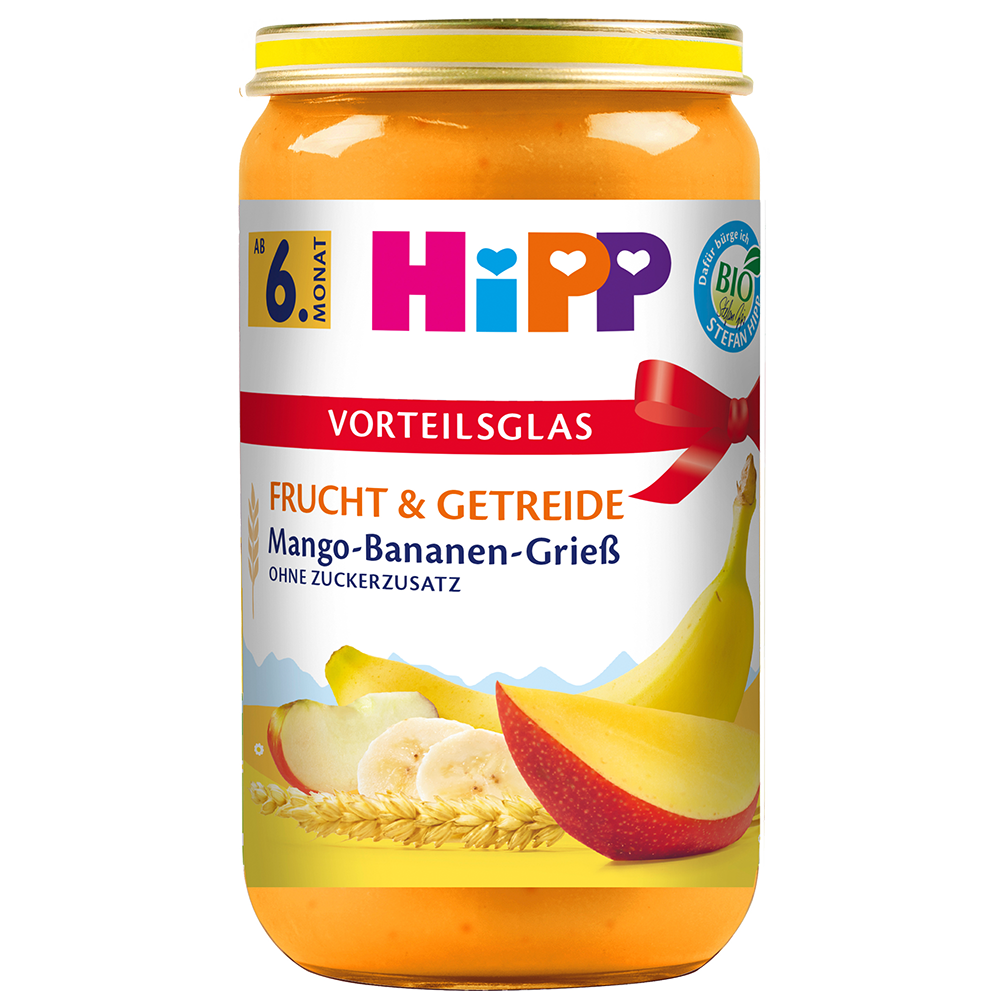 Bild: HiPP Mango Bananen Grieß 