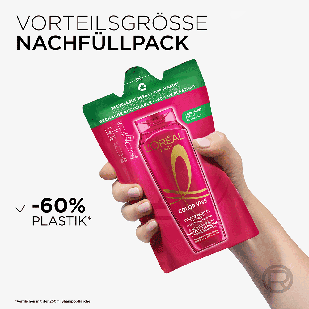 Bild: L'ORÉAL PARIS Color Glanz Shampoo Nachfüllpack 