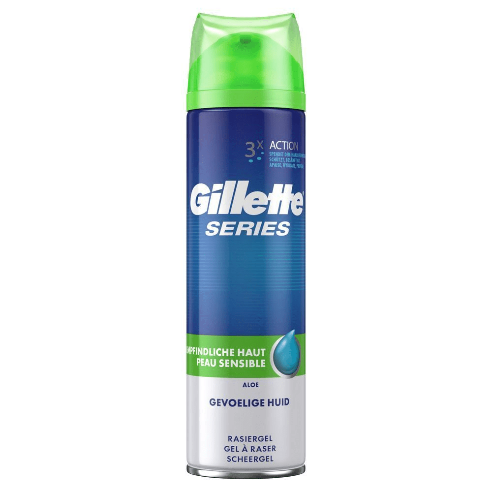 Bild: Gillette Gillette Series Sensitive Rasiergel Für Männer 200 ml 