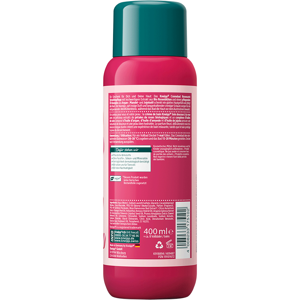 Bild: Kneipp Cremebad Rosenzarte Verwöhnpflege 