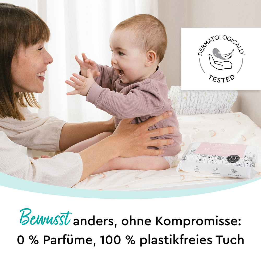 Bild: LILLYDOO Feuchttücher mit Präbiotika 