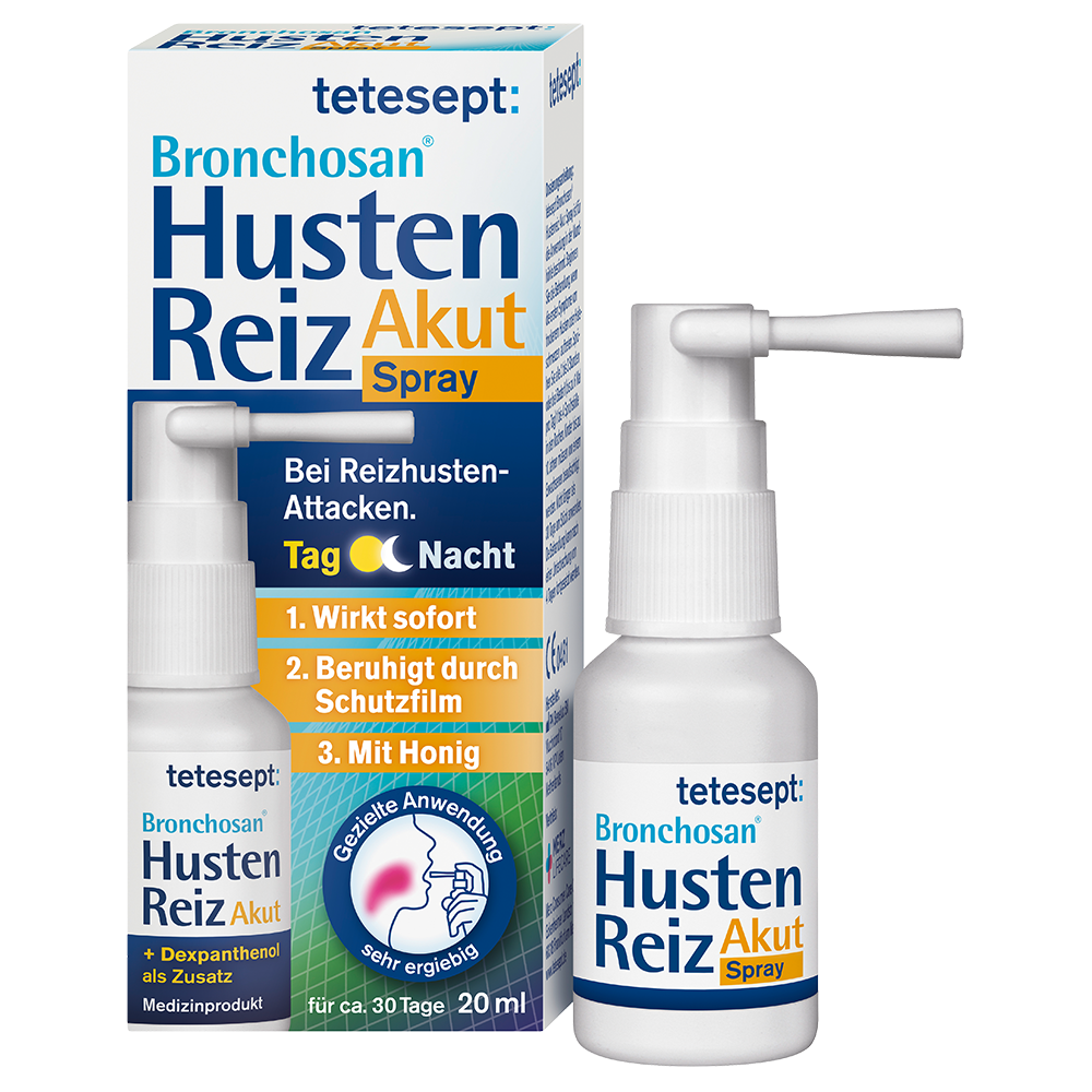 Bild: tetesept: Bronchosan Husten Reiz Akut Spray 