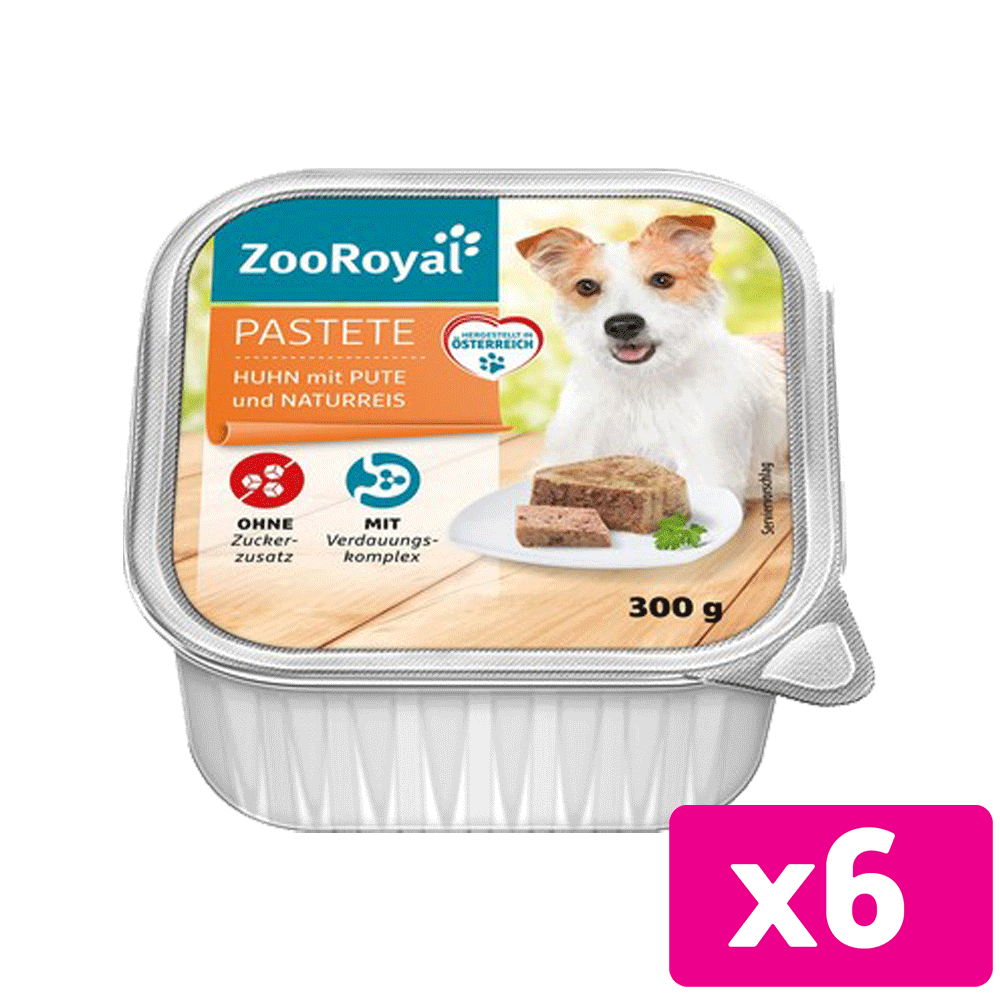 Bild: ZooRoyal Pastete Huhn mit Pute und Naturreis 