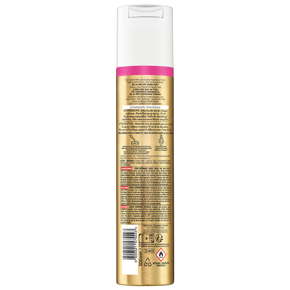 Bild: L'ORÉAL PARIS Elnett Ultra-Feines Haarspray Volumen 