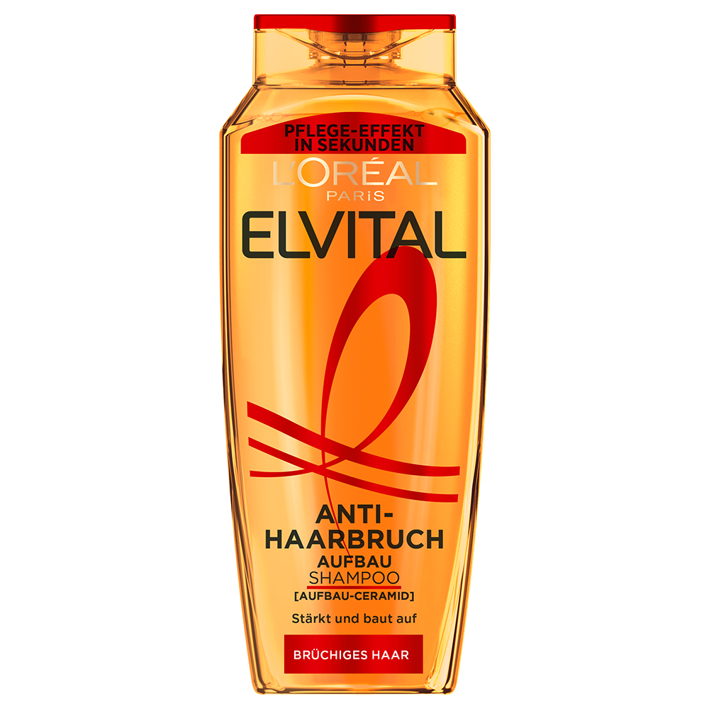Bild: L'ORÉAL PARIS ELVITAL Anti-Haarbruch Pflegendes Aufbau Shampoo 