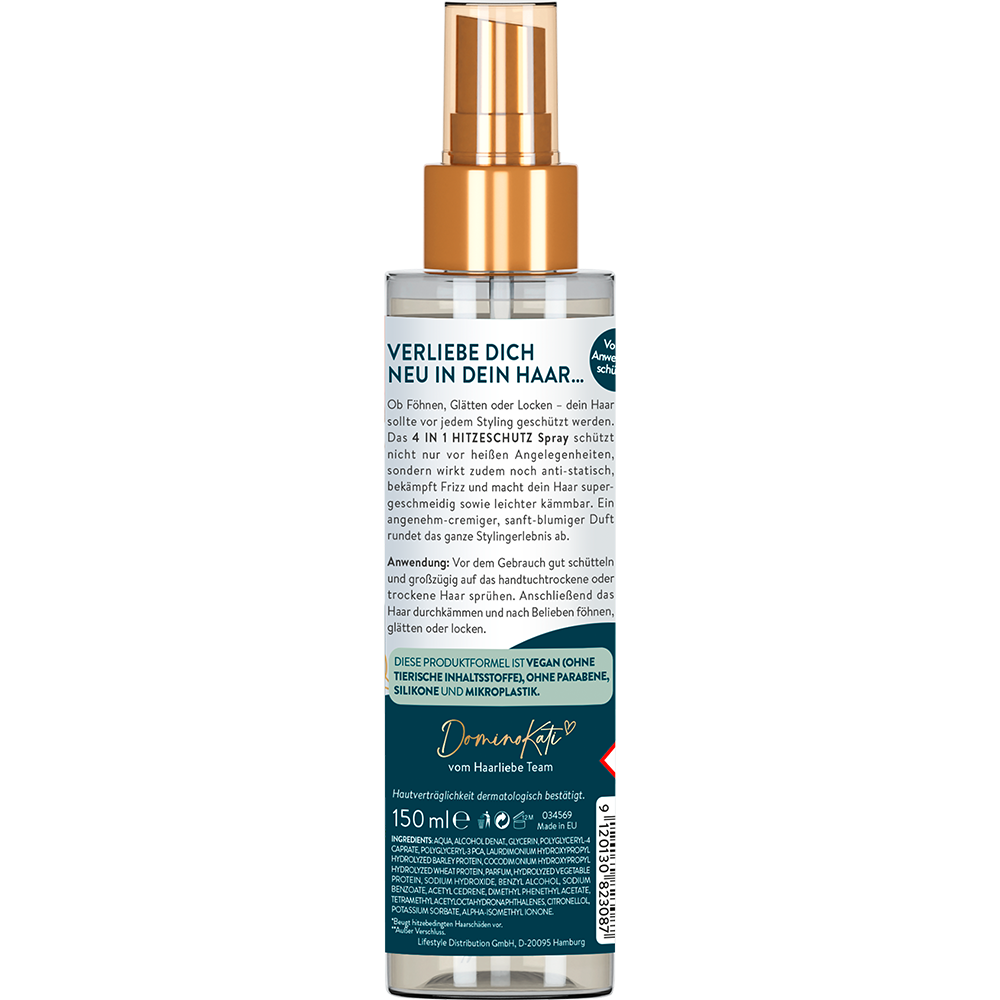 Bild: Haarliebe 4in1 Hitzeschutzspray 
