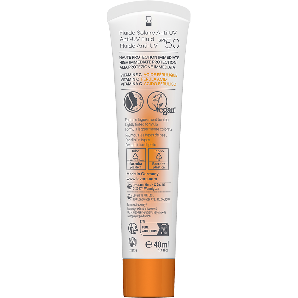 Bild: lavera Glow by Nature Anti UV Fluid LSF 50 
