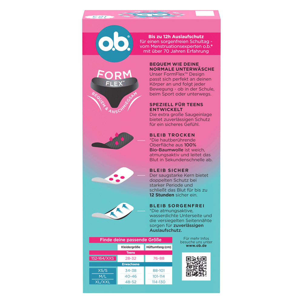 Bild: o.b. Periodenslip Teens 